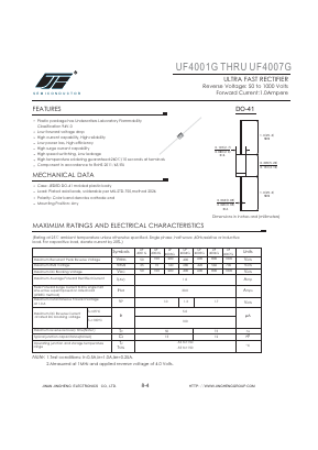 UF4002G Datasheet PDF Jinan Jing Heng Electronics Co., Ltd.