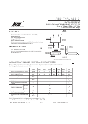 ABS10 Datasheet PDF Jinan Jing Heng Electronics Co., Ltd.