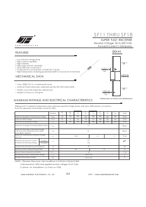 SF11 Datasheet PDF Jinan Jing Heng Electronics Co., Ltd.