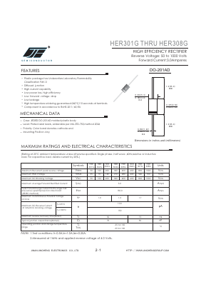HER302G Datasheet PDF Jinan Jing Heng Electronics Co., Ltd.