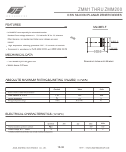 ZMM47 Datasheet PDF Jinan Jing Heng Electronics Co., Ltd.