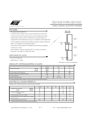 SD103B Datasheet PDF Jinan Jing Heng Electronics Co., Ltd.