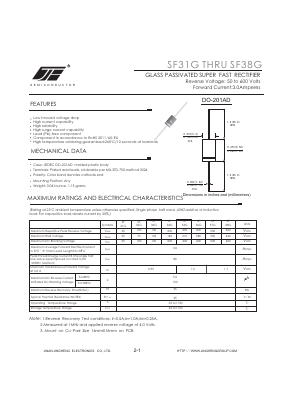 SF37G Datasheet PDF Jinan Jing Heng Electronics Co., Ltd.