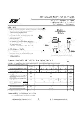 SR10150M2 Datasheet PDF Jinan Jing Heng Electronics Co., Ltd.