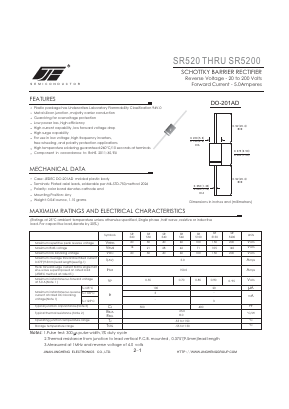 SR5200 Datasheet PDF Jinan Jing Heng Electronics Co., Ltd.