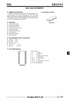 NJM2247B Datasheet PDF Japan Radio Corporation 