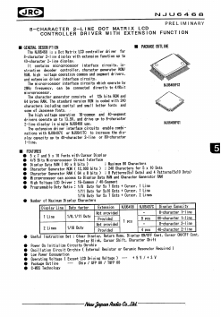 NJU6468 Datasheet PDF Japan Radio Corporation 