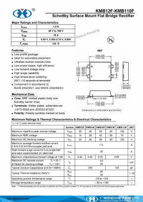 KMB12F Datasheet PDF Guangzhou Juxing Electronic Co., Ltd.