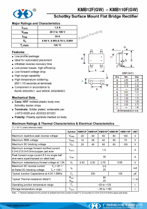 KMB12FGW Datasheet PDF Guangzhou Juxing Electronic Co., Ltd.