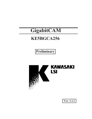 KE5BGCA256 Datasheet PDF KAWASAKI MICROELECTRONICS