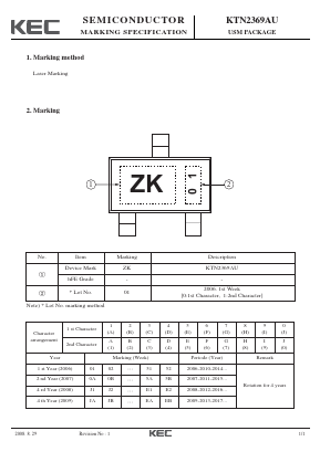 KTN2369AU Datasheet PDF KEC