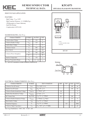 KTC4373 Datasheet PDF KEC