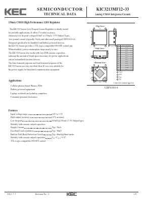KIC3213MF27 Datasheet PDF KEC