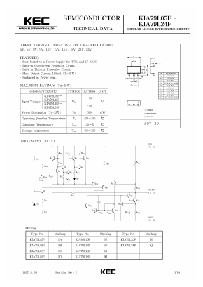 KIA79L09F Datasheet PDF KEC