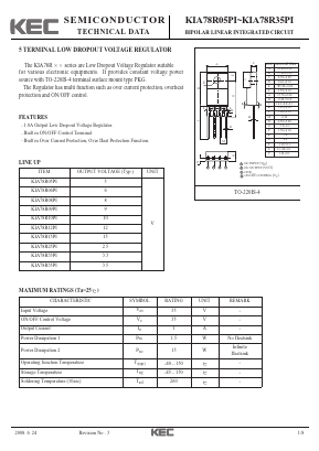 KIA78R12PI Datasheet PDF KEC