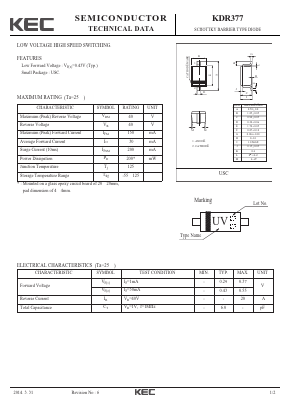 KDR377 Datasheet PDF KEC