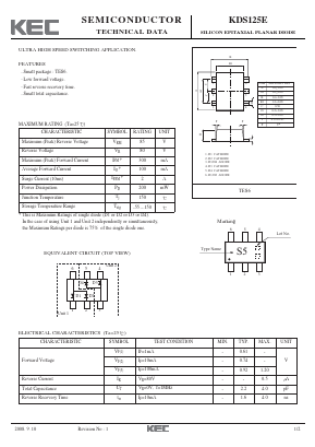 KDS125E Datasheet PDF KEC