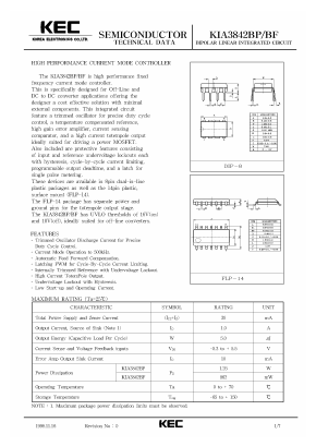 KIA3842BP Datasheet PDF KEC