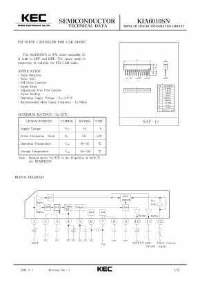 KIA6010SN Datasheet PDF KEC