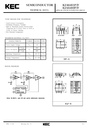 KIA6402P Datasheet PDF KEC