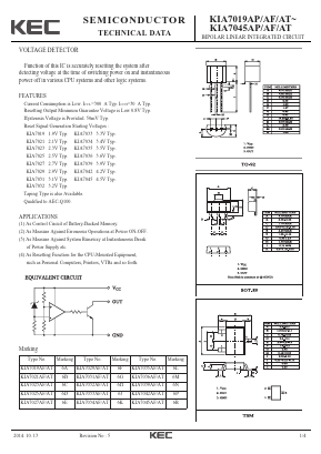 KIA7019AT Datasheet PDF KEC