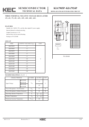 KIA7924P Datasheet PDF KEC