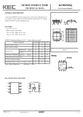KU056N03Q Datasheet PDF KEC