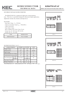 KID65783AP Datasheet PDF KEC
