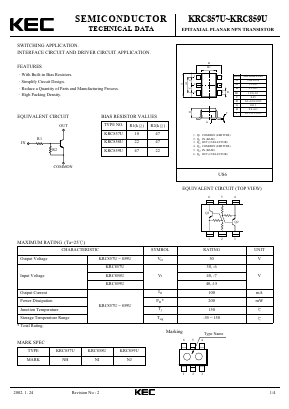 KRC859U Datasheet PDF KEC