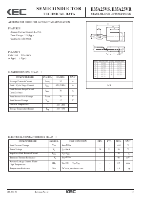 E35A23VR Datasheet PDF KEC