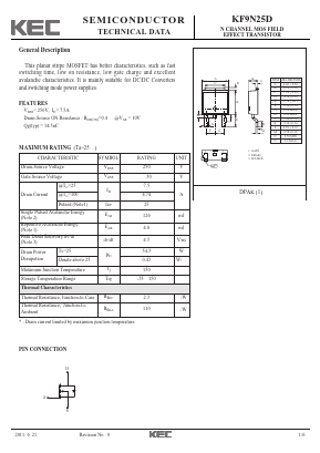 KF9N25D Datasheet PDF KEC