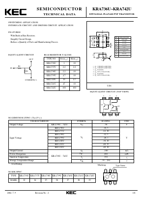 KRA736U Datasheet PDF KEC