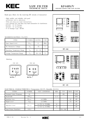 KF448S Datasheet PDF KEC