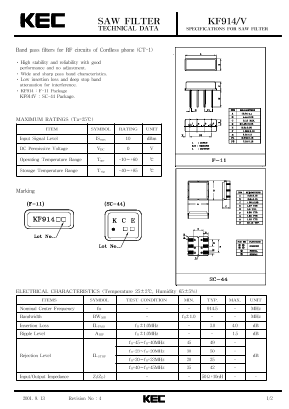 KF914 Datasheet PDF KEC