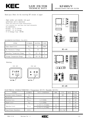 KF468S Datasheet PDF KEC