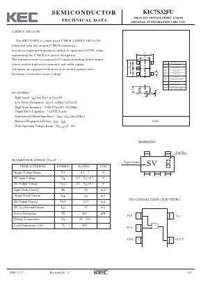 KIC7S32FU Datasheet PDF KEC