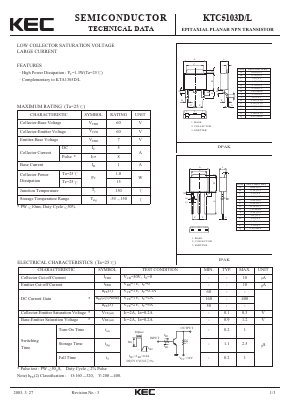 KTC5103L Datasheet PDF KEC