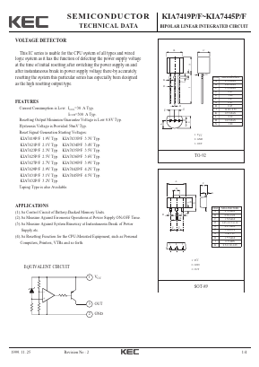 KIA7442P Datasheet PDF KEC