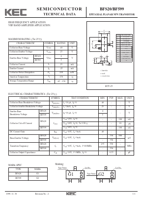 BFS20 Datasheet PDF KEC