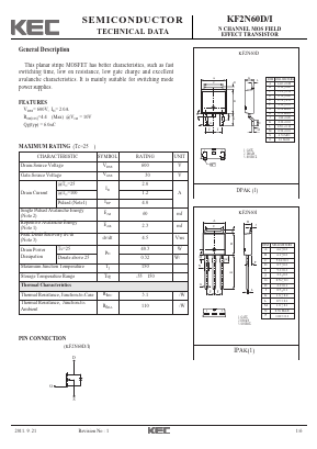 KF2N60D Datasheet PDF KEC
