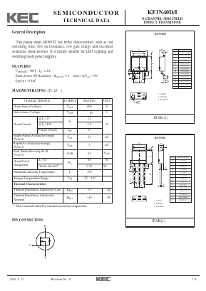 KF3N40D/I Datasheet PDF KEC