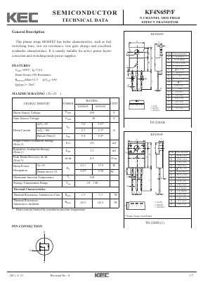 KF4N65F Datasheet PDF KEC