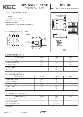 KTX101E Datasheet PDF KEC