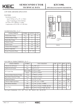 KTC3198L Datasheet PDF KEC