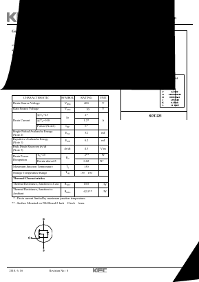 KF3N40W Datasheet PDF KEC