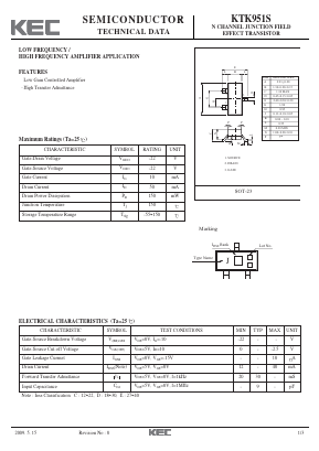KTK951S Datasheet PDF KEC