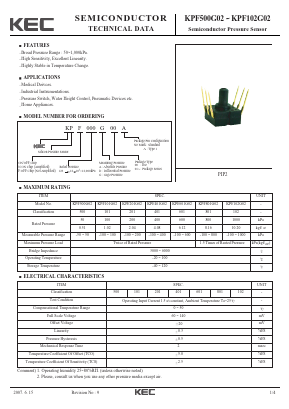 KPF500G02 Datasheet PDF KEC
