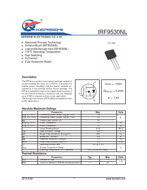IRF9530NL Datasheet PDF Kersemi Electronic Co., Ltd.