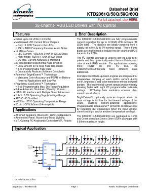 KTD2058QGUAC-TR Datasheet PDF Kinetic Technologies.