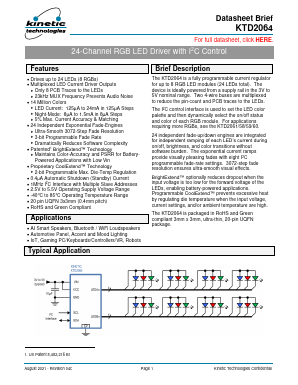 KTD2064BEUAC-TR Datasheet PDF Kinetic Technologies.